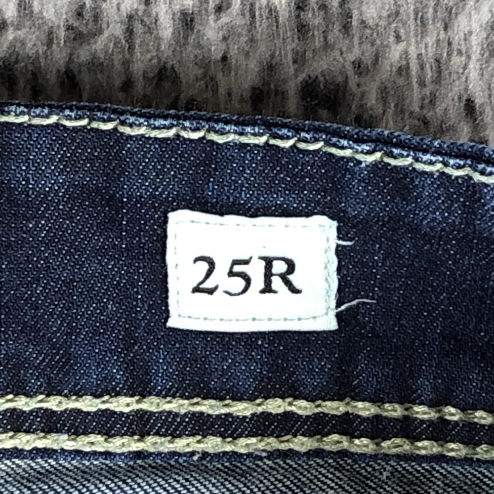 BKE Stella Straight Jeans Womens 25R Blue Med Wash Low Rise Slim Stretch Denim - Picture 9 of 14